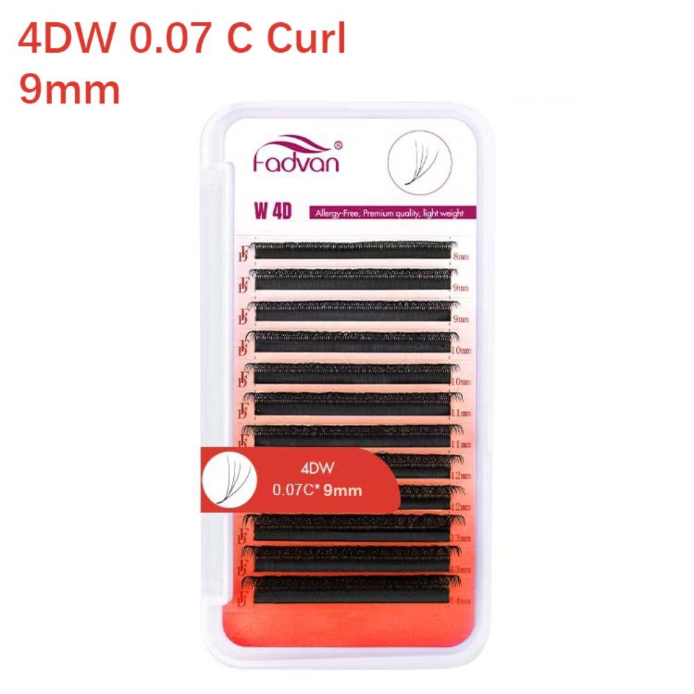 C Curl Eyelashes Extensions 4D W Shaped Faux Lashes Natural False Eyelashes  Women