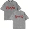 T-shirt Grafiche Vintage Lavate Anime Dorohedoro Kaiman Uomo Donna Gotica Manga Rock T-shirt Maschili T-shirt Oversize Streetwear