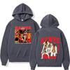 Rapper Kanye West Album 2026 Tour Vintage Print Hoodie Unisex Hip-hop Sweatshirt Long Sleeves Loose Aesthetic Trend Pullover