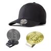 Goldmünzenmuster Golfball Zielmarkierer Magnetische Hutclips Ersatz-Golfballmarker-Kappen Clips mit Magnet