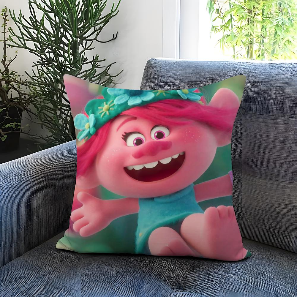 Anime Trolls Kuddfodral Bekvämt Vändbart Kuddfodral Perfekt för Bil Soffa Sovrum & Mer