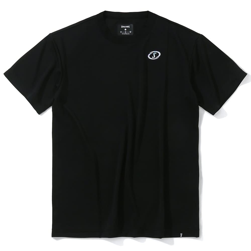 Spalding Basketball T-Shirt, Hologram Fast S, Black, Size M, SMT23201