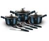 Berlinger Haus Bh-6164 Aquamarine Granite Cookware Set 17 Pieces