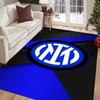 Inter Milan Emblem Dynamic Background Carpet Printing Living Room and Bedroom Mats Dormitory Decoration Protective Pad Art