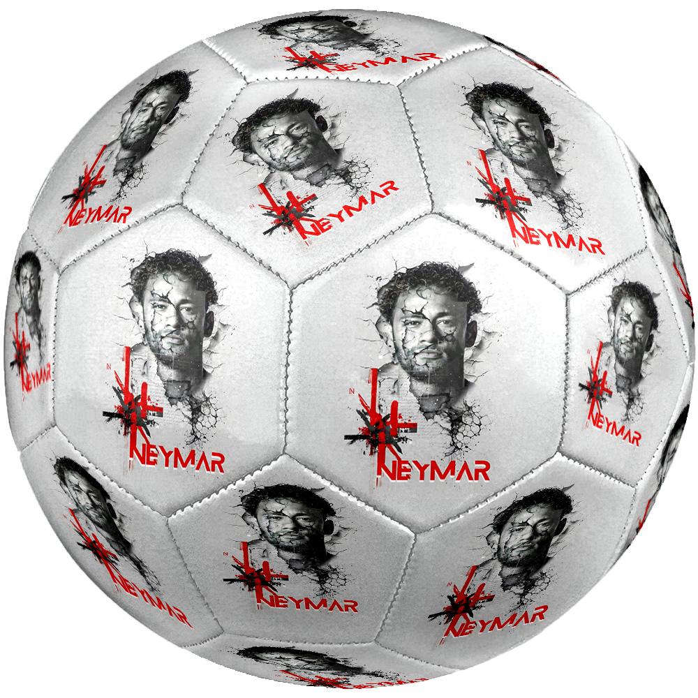 Giocatore di calcio Neymar Pallone da calcio taglia 5 Cucito a macchina Universale per interni/esterni Regalo commemorativo perfetto per gli amanti del calcio