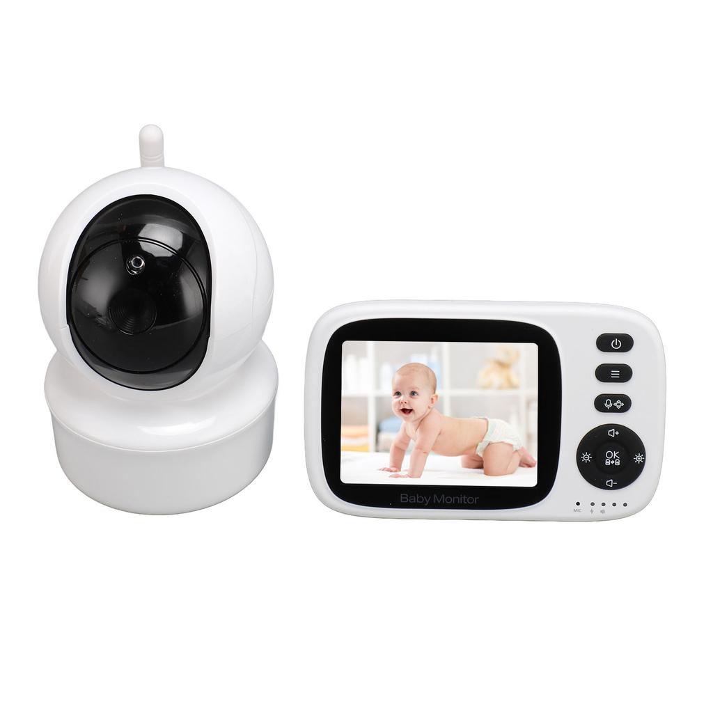 Monitor video pentru bebeluși cu cameră, audio pe 2 căi, vedere nocturnă, baterie lungă, monitor wireless pentru bebeluși, SUA