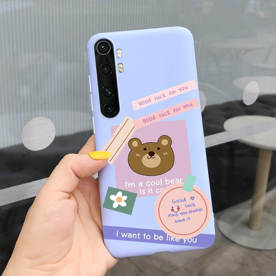 For Xiaomi Mi Note 10 Lite Case 6.47" Fashion Cute Girls Painted Soft TPU Cover For Xiaomi Note 10 Lite MiNote10 Lite Phone Case