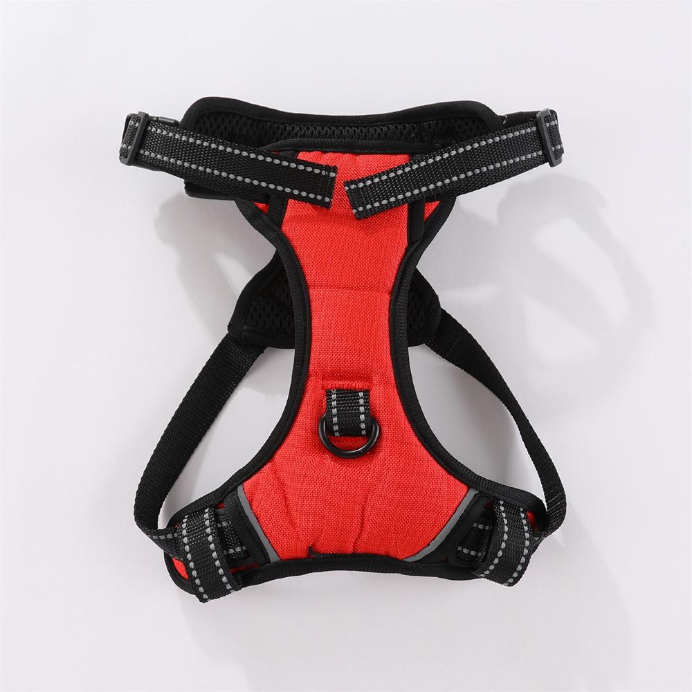 Dog Leash Large, Medium and Small Dog Vest Type Explosion-proof Flush Reflective Chest Strap Dog Chain Adjustable, Comfortable and Durable