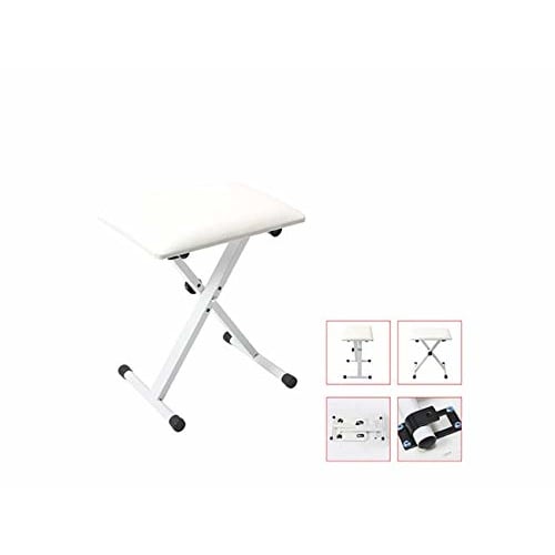 LifeRed Piano Chair, Keyboard Chair, for Piano, Digital Piano, and Electronic Keyboard, 3-Level Height Adjustment, Foldable Chair, Bench, Non-Slip, Bl