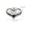 10/20xElegant Heart Pendant for Choker Necklace Making Earring Bead for DIY Necklace Jewelry Making Pendant with Hole