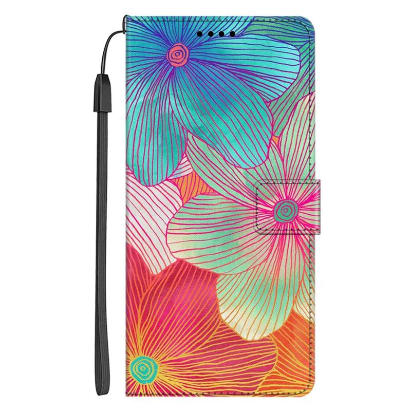 Flip Case For Honor X6c Cover Leather Book Shell For Honor X6b Cases Wallet Printed Stand Case For Honor X6a Painting Cover X6C