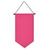 Triangle Flag Wall Hanging Canvas Banner Hanging Brooch Pin Display Durable Multifunctional Badge Storage Pin Display Pennant