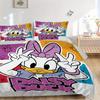 3pcs Daisy Duck Printed Quilt Set Soft and Comfortable Quilt Cover for Bedroom, Guest Room Q014