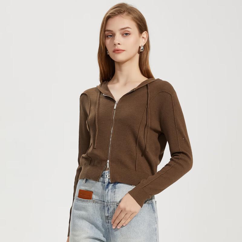 Tatu Women's Long Sleeve Hooded Knit Sweater