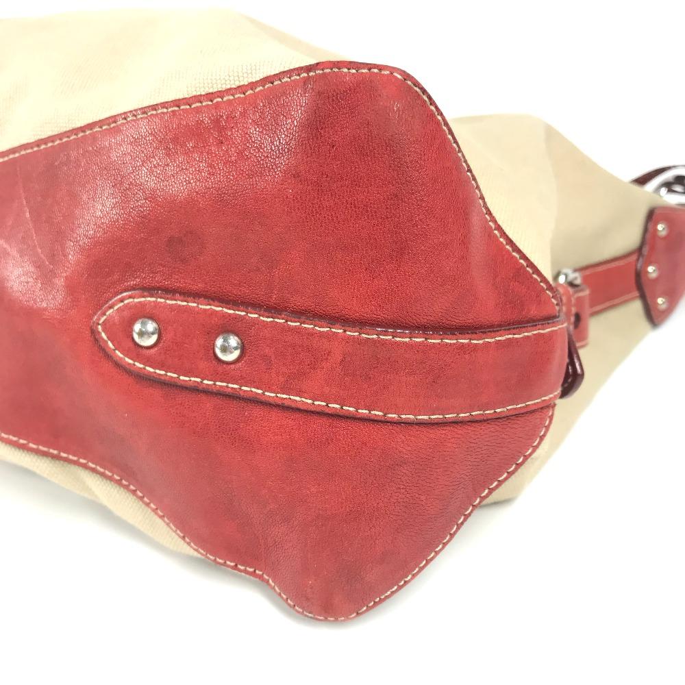 PRADA logo Shoulder Rope Canvas Tote Bag Hobo Bag Shoulder Bag