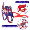 1/12 Pcs American Flag Glasses Memorial Day Patriotic Party Star And Stripes Glasses for 4th of July Celebration USA Veterans Day Decoration