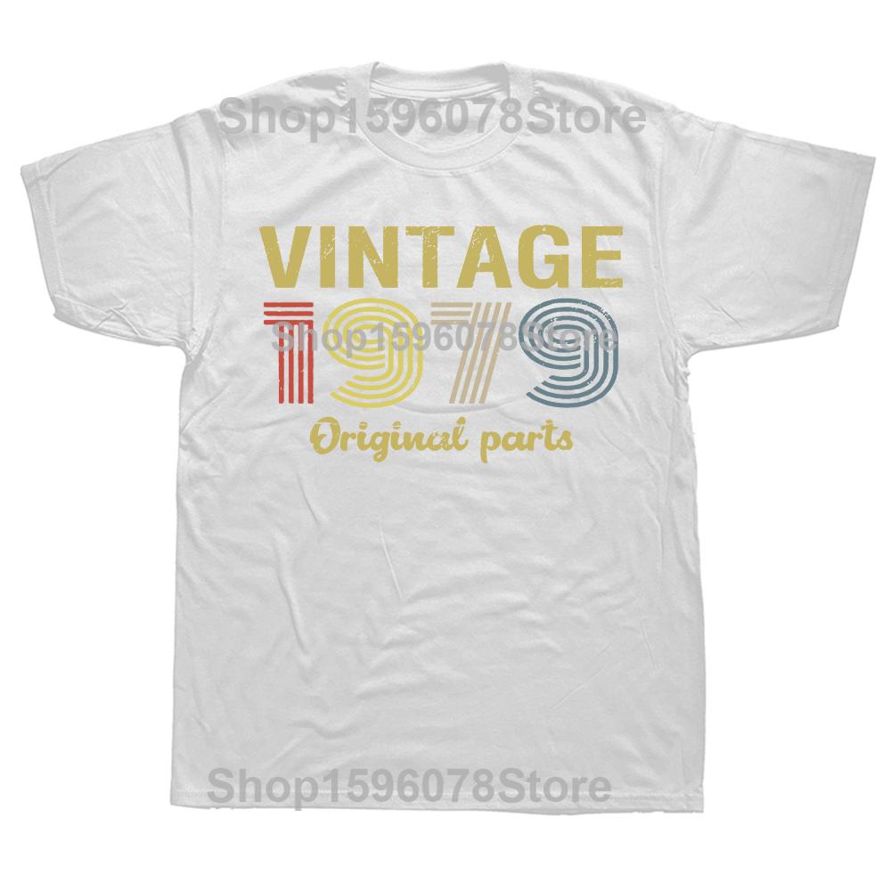 Novelty Vintage Original Parts 1979 Retro T Shirts Graphic Streetwear Short Sleeve Birthday Gifts Summer Tshirt Unisexs Clothing