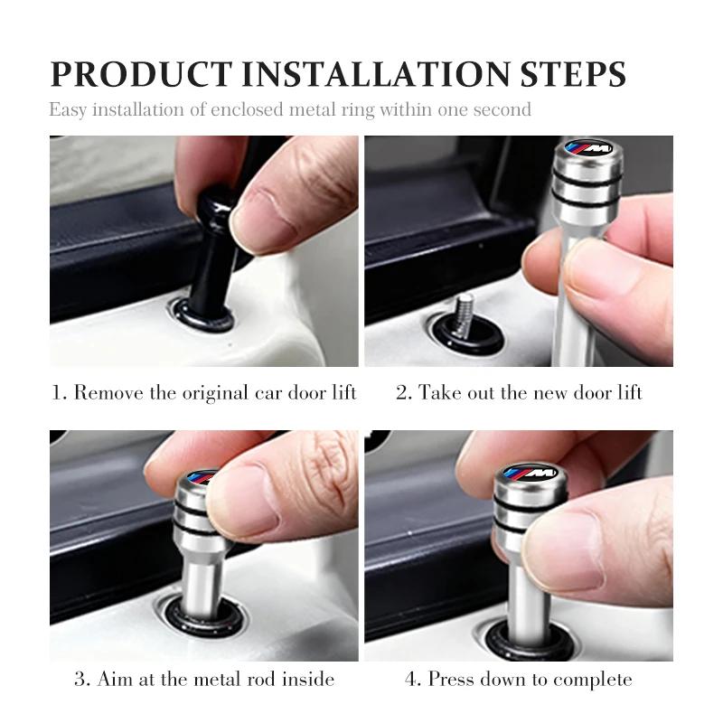 2/4 pezzi Manopola Blocco Portiera Auto Pin di Tiraggio Pulsante in Alluminio Accessori Per BMW M Performance Alpina M3 M5 M6 X1 X3 X4 X5 G20