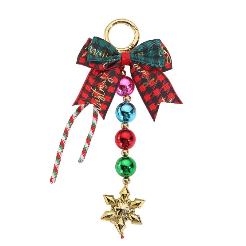Miniature Holiday Key Chain Decorative Gift Item Child Friendly Sturdy Materials Cute Christmas Key Holder