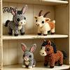 Beading Kit For Beginners Tiny 3D Beaded Animal Kit, Cute DIY with Colorful Beads and Easy Instructions, 4 Designs Handmade Jewelry Art Craft