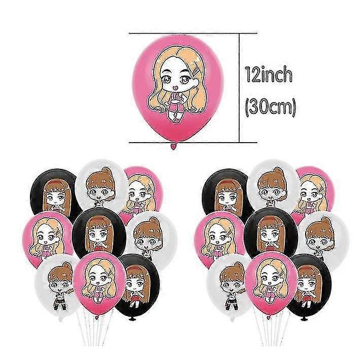 Party Supplies, Suitable for Fan Birthday Party Decorations - Party Banners, Party Balloons, Cake Decorations - RiRi