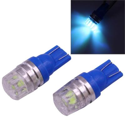 2 PCS T10 1.5W 60LM 1 LED Blue COB LED Brake Light for Vehicles, DC12V