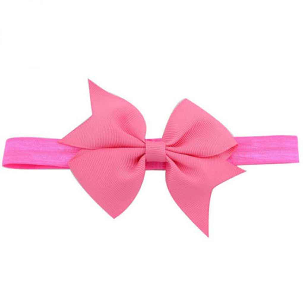 Buy Newborn Baby Girl Bow Hair Band Toddler Kids Headband Ribbon