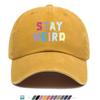 Pc Pcs STAY WEIRD Graffiti Duckbill Cap  Adjustable Snapback Baseball Hat with STAY WEIRD Print Lightweight Breathable S