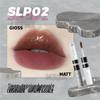LEEMEMBER Limon Double-Ended Matte & Water Gloss Lip Set with Primer and Nude Lipstick.