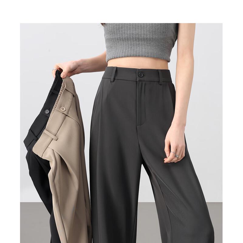 Women s High-Waist Wide-Leg Suit Pants S