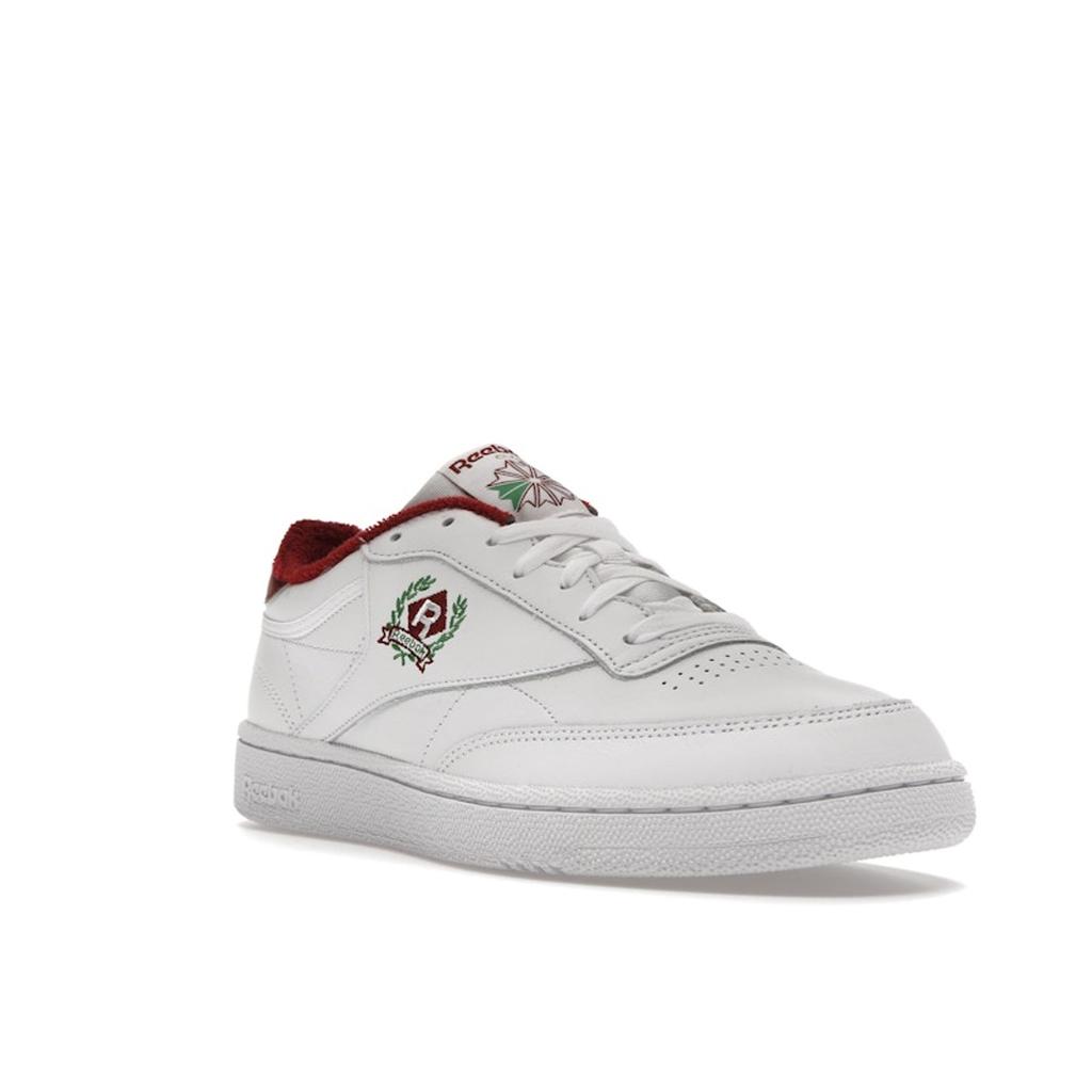 Reebok Club C 85 OG Crest - White Classic Burgundy Men Sneakers Footwear-White H05810