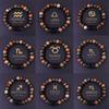 1PC 12 Zodiac Signs for Friends Lovers Stone Beaded Bracelet with Polished Natural Stone Adjustable Couples Friendship Minimalist