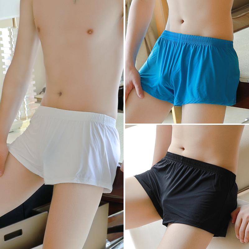 New Men's Breathable Polyester Boxer Briefs - Lightweight & Stylish