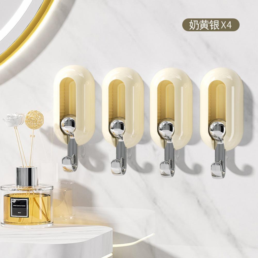 Household rotating hook, no punching and no marking adhesive hook