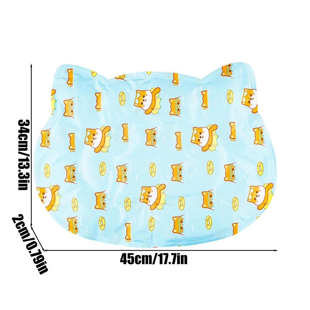 Pet Summer Cooling Pad Cute Cartoon Pattern Cat Dog Sleeping Mat Kennel Ice Silk Cool Mats Floor Sofa Blanket Pet Supplies