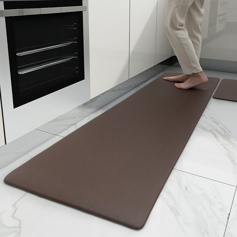 Non-Slip And Anti-Fatigue Kitchen Pad 10Mm Thick Cushioning Pvc Woven Foot Pad Leave-In Washable Floor Mat