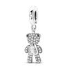 925 Silver Pendant Charms Coin Seal Monkey Bear Butterfly Rose Heart Beads DIY Bracelets Necklaces Fine Jewelry Gifts