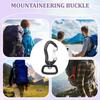 Carabiner Clip Outdoor Carabiner D Ring Shape Key Chain Clip Hook Multipurpose For Camping Hiking Backpacking Clips