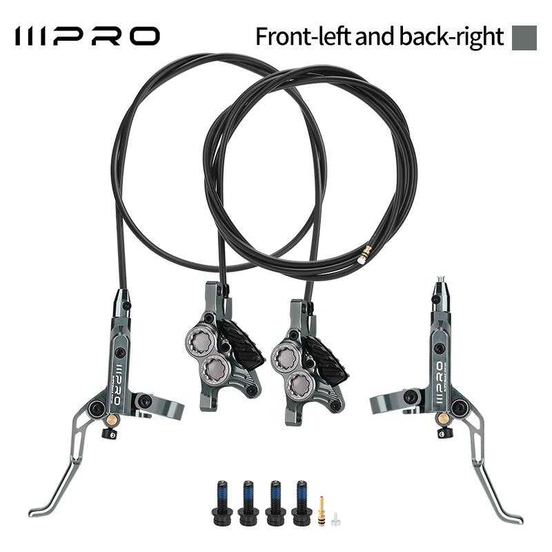 IIIPRO C5X4 Ultralight 4 Piston Bicycle Hydraulic Brake 850/1550mm MTB Brake Cooling Oil Pressure AM DH Road Bike Disc Brake