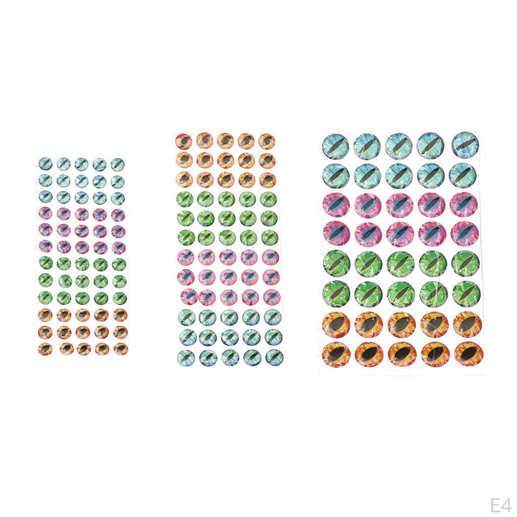 6/812mm 4D Holographic Lure Eyes Fly Tying Jigs Crafts Dolls