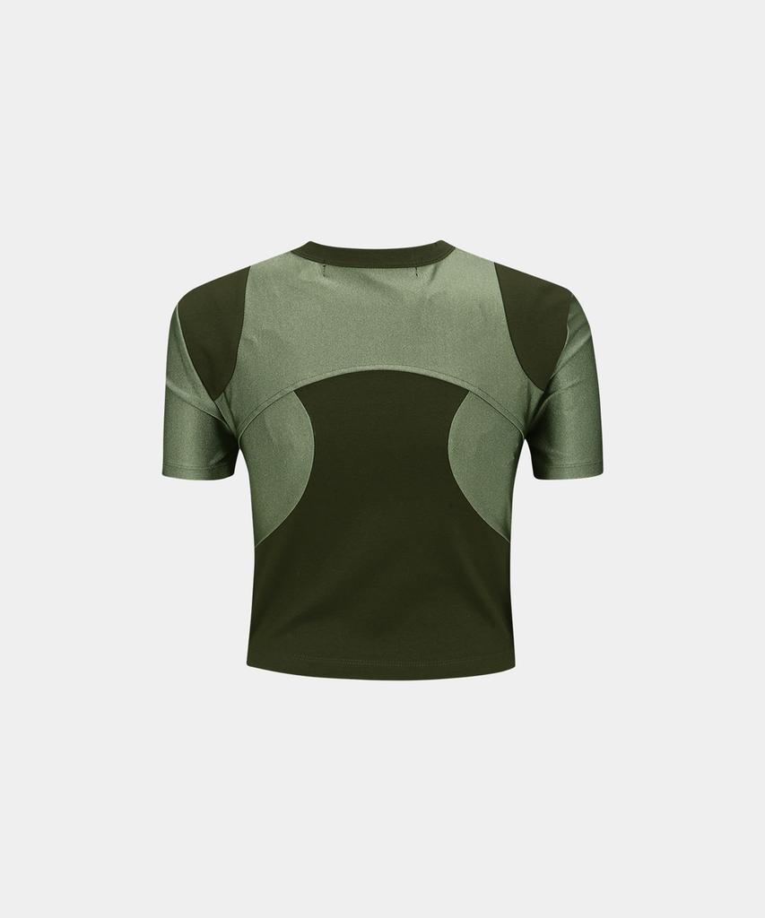 ADSB ANDERSSON BELL (Essential Cutout Racing T-Shirt Atb1097W(Khaki)