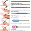 A03F-Nail Drill Bit Set  Nail Drill Bit Set For Acrylic Gel Nails And Cuticles
