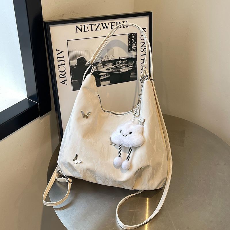 Large capacity commuter backpack bag women's early autumn new fashion butterfly underarm shoulder bag tote bag