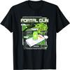 Camiseta Rick & Morty Pistola de Portal Código Binário Esquemáticos Poster