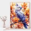 5d DIY Diamond Painting Cross Stitch Purple Parrot Diamond Embroidery Animal Mosaic Full Round Drill Home Decor