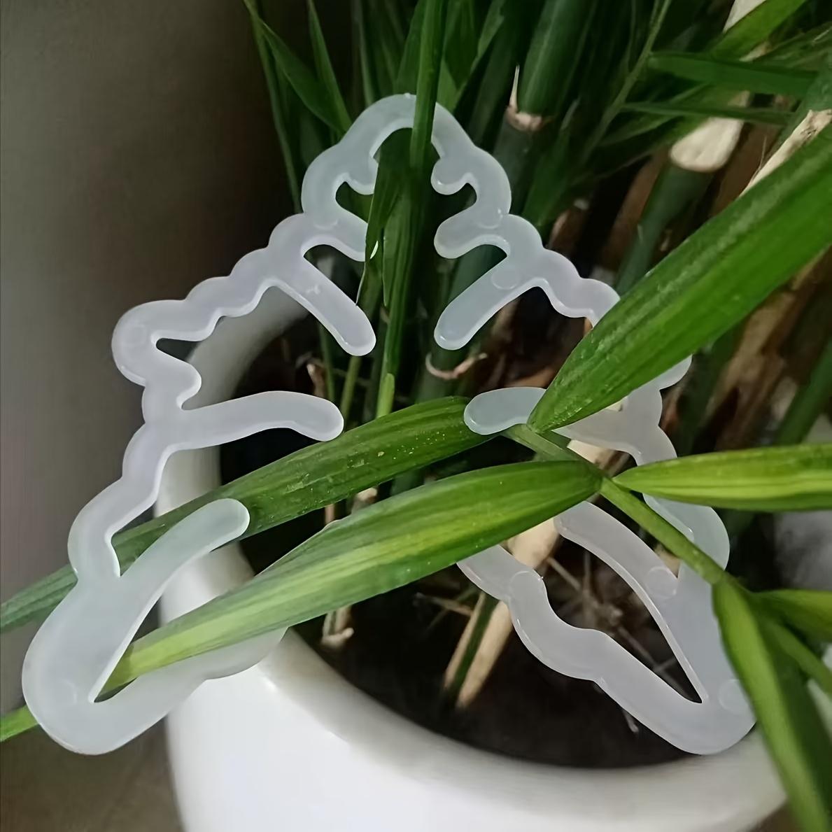 

10 Pcs Heavy-Duty Folding Plant Support Stakes with Sturdy Folding Clips - Space-Saving Indoor 10Pcs