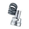 Retractable Faucet Extender with 3 Water Modes for Kitchen Sink Sprayer Silver 81x52x27mm ABS PC Fit Most Faucets