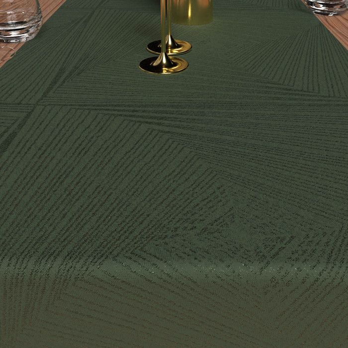 Table Runner 40x180 Cm LUXURY Green, by Soleil d'Ocre