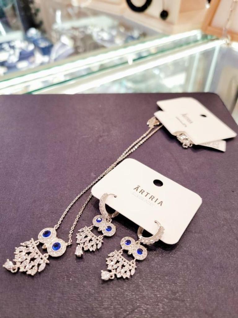 Atria Blue Eye White Owl N Necklace JTONEFR0019WHF