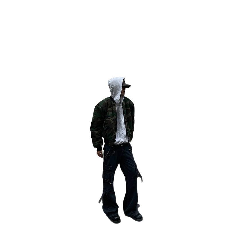 Reversible Camouflage American Style Winter Flight Jacket - Warm, Thick, Cotton Outerwear (2025 Edition)